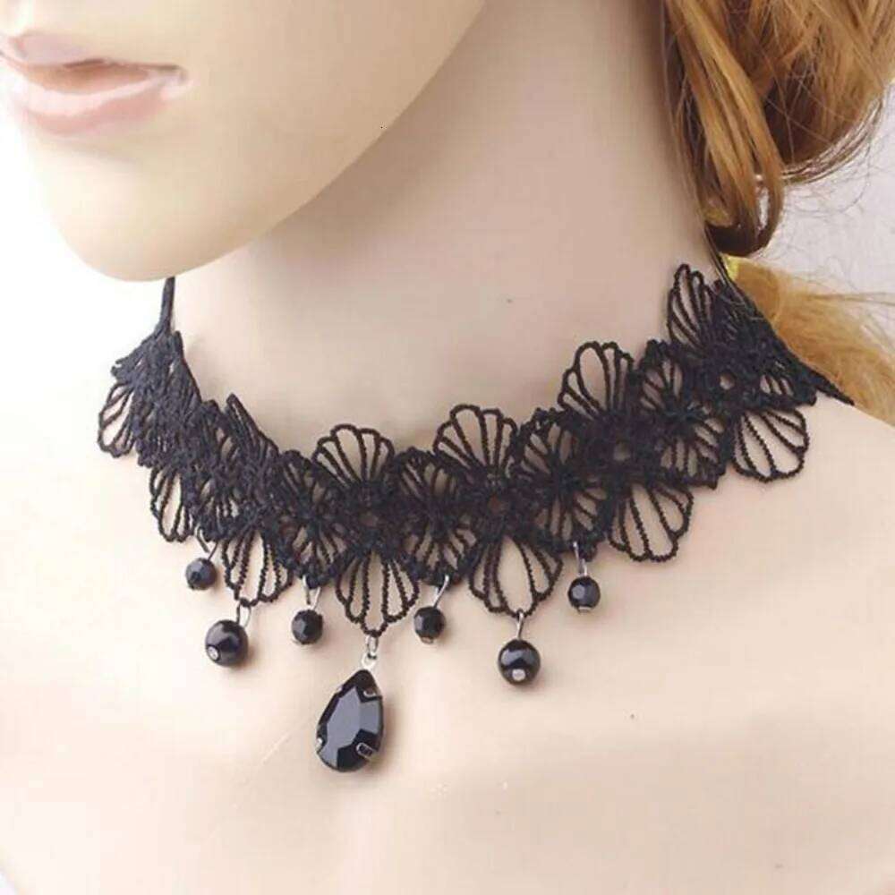 Hot Sale Black Necklace Sexy Punk Style Personalized Collar Lace Gothic Jewelry Accessories Gift H260312