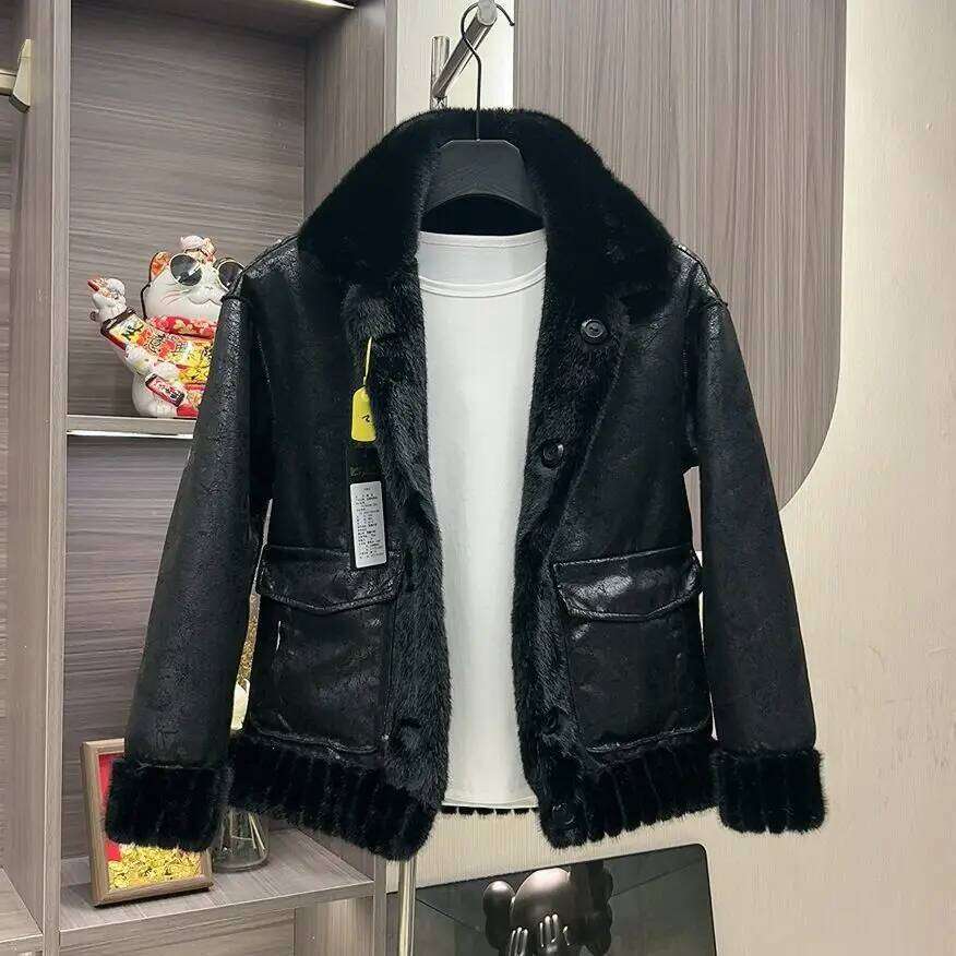 Trend Winter Luxury Men's Clothing Warm Coat Reversible Wear Fur Leather High-quality Windproof Outerwear Snow Jacket Z260313