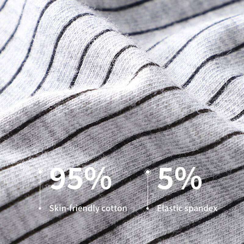 MiiOW 3Pcs Cotton Men's Panties 3A Antibacterial Man Boxer Underwear Fashion Stripeds Printed Men Underpants Boxers Trunks L-5XL