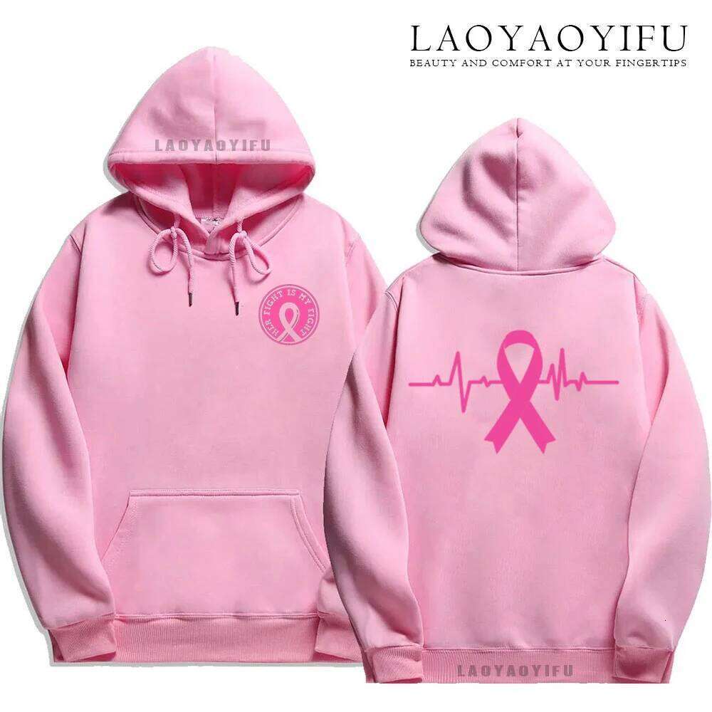 Family Pack Awareness Hoodies Survivor Support Winter Collection Spring and Autumn Pink Ribbon Breast Cancer Gifts Z260314