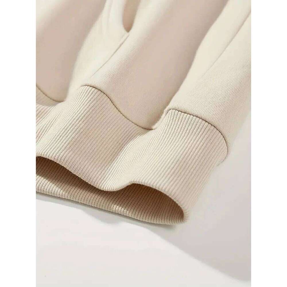 Men's autumn and winter casual loose plus size rose print fleece warm long sleeved hooded sweatshirt pullover Z260314