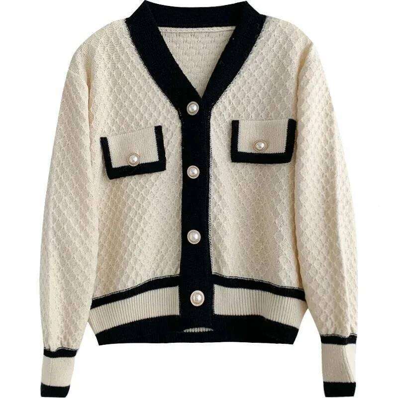 Women's Fashion New Korean Loose Long-sleeved Knit Sweater Cardigans Outwear Coat Z260313