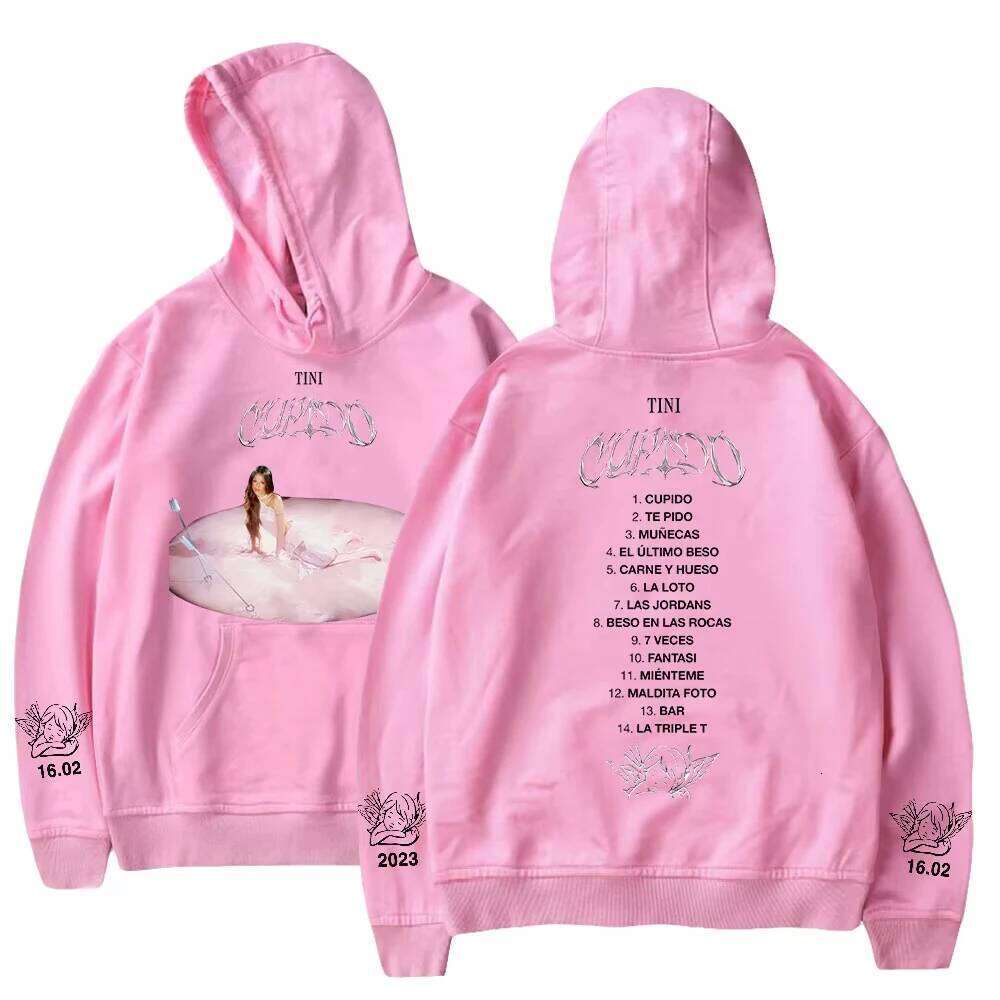 New Stoessel Hoodie Cupido Albume Merch 2023 Tini Tour Long Sleeve Streetwear Men Women Hooded Sweatshirt Fashion Clothes Z260315