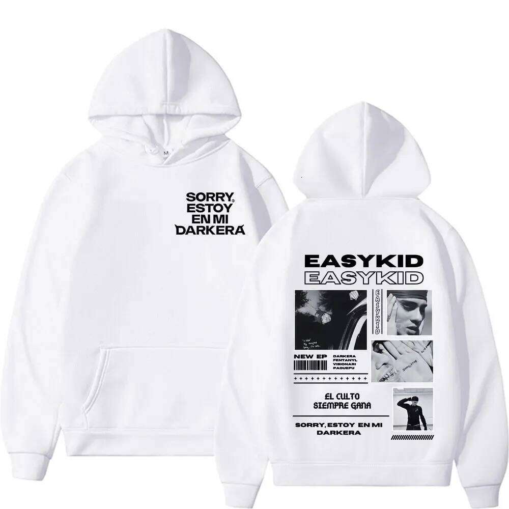 Rapper Easykid Album Tour 2025 Merch Pullover Men Women Harajuku Vintage High Quality Classic Hoodies Comfort Sweatshirts Autumn Z260314