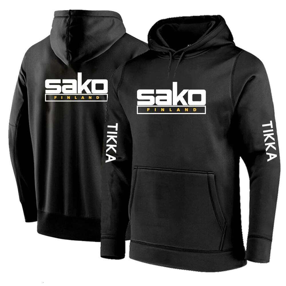 Tikka By Sako Finland Firearms Logo 2022 Men's New Solid Color Fashion Hip Hop Sweatshirt Pullover Printing Casual Hoodies Tops Z260314