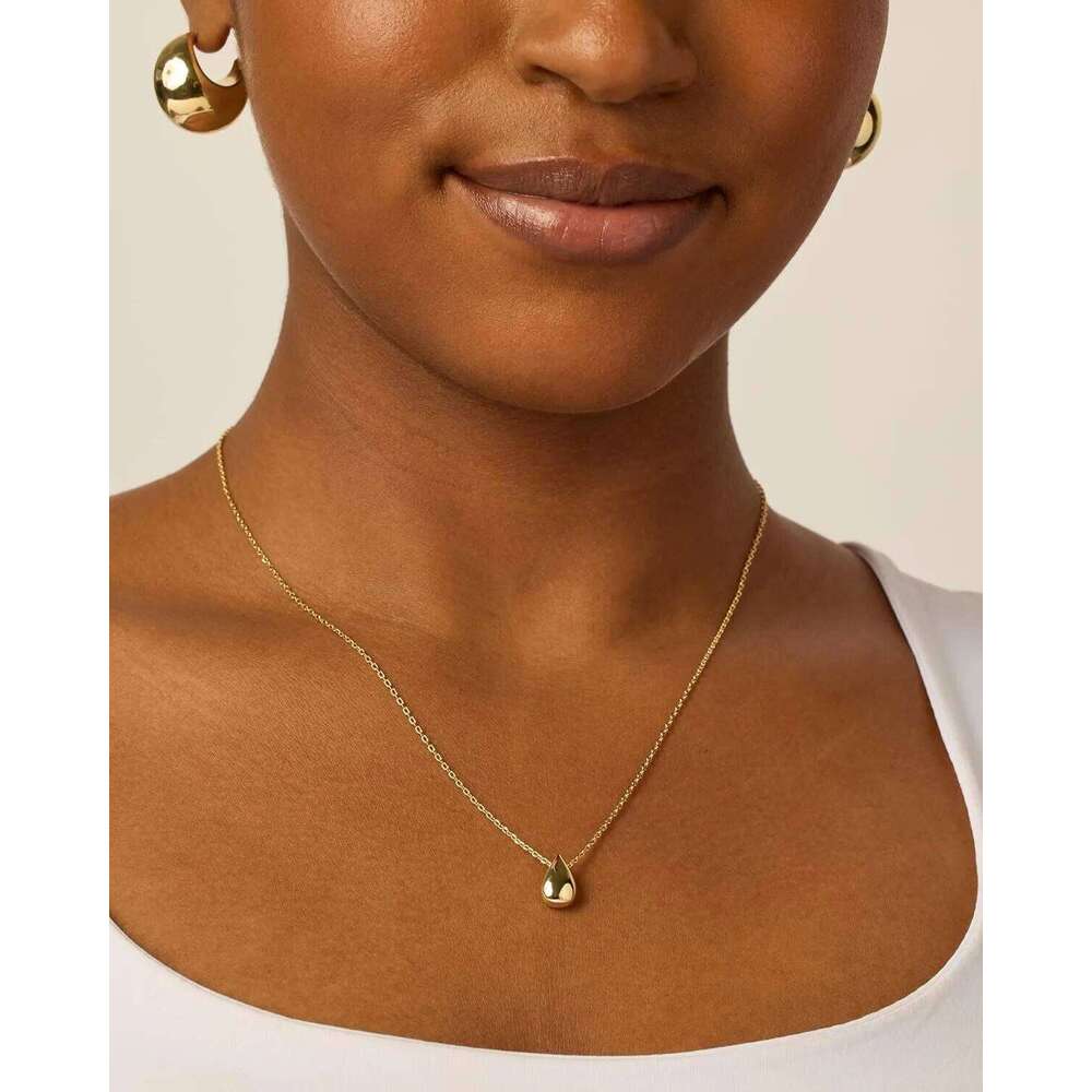 Gold/Silver Plated Pear | Tear Pendant Necklaces Drop Pedant Necklace for Women Birthday Gift H260312
