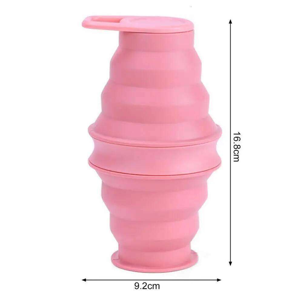 Collapsible Sports Water Bottle 500ML BPA Free Portable Hiking Kettle For Camping Travel Leakproof Eco Friendly Z260314