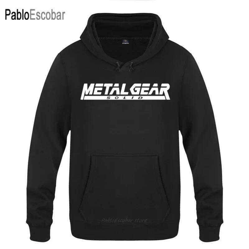 2024 ne top business fashion Versatile Trendy MGS Metal Gear Solid Letter Hoodies Men Men's Pullover Fleece Hooded Sweatshirts Z260314