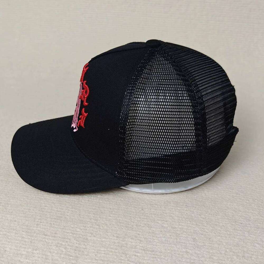 Lettering Embroidered Trucker Hat Adjustable Baseball Cap Z260314