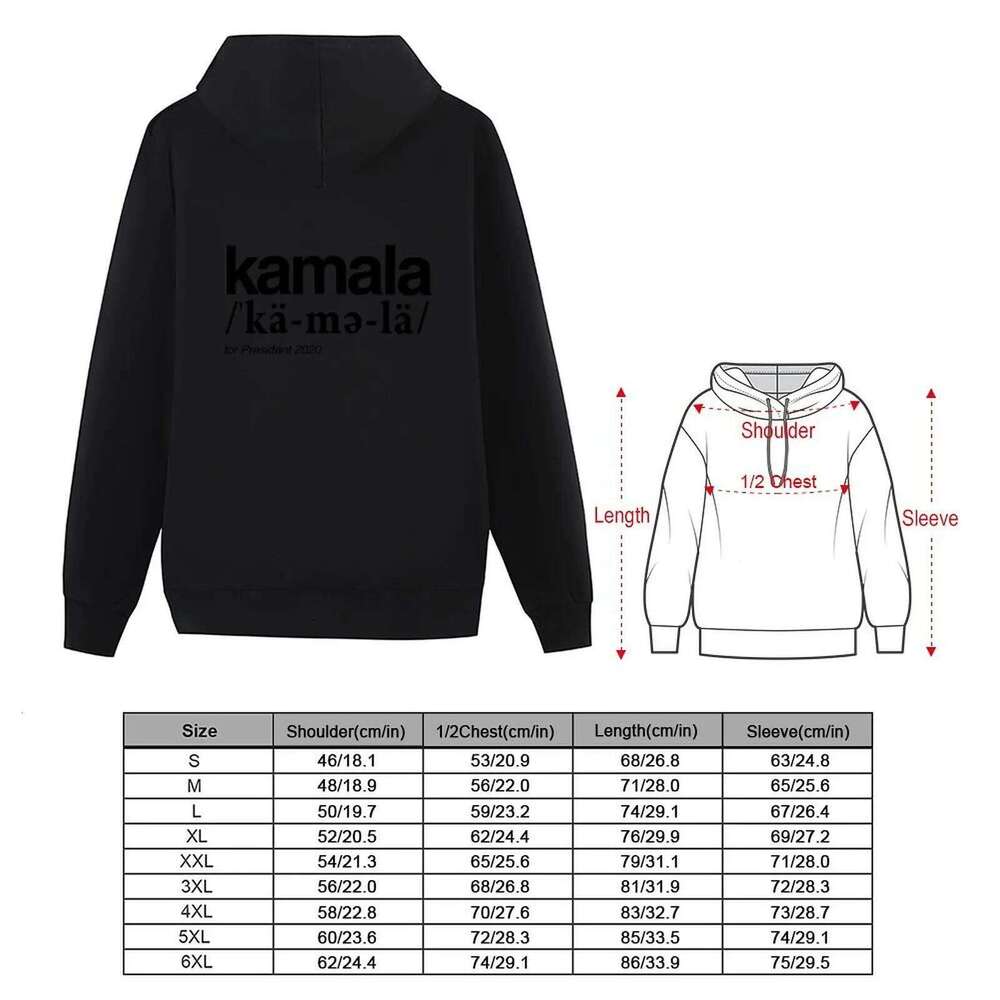 Kamala Pronunciation and Definition Hoodie for men autumn anime clothes men's oversize hoodie Z260314