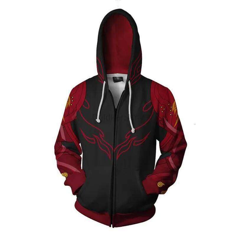 Zip Hoodie Men's and Women's Casual Halloween 3D Printed Hoodies Robot Sweatshirts Games Anime Cosplay Costume Z260314
