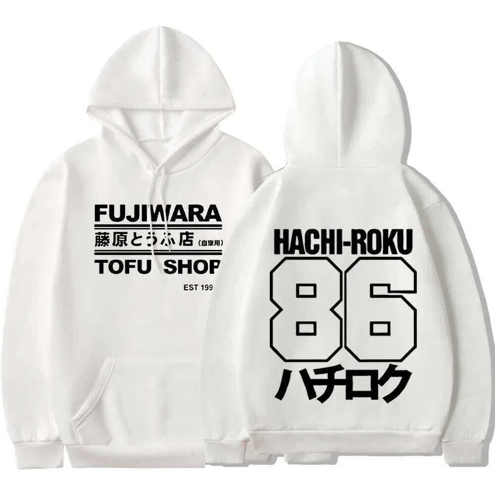 Initial D Manga Hachiroku Shift Drift Hoodie Takumi Fujiwara Tofu Shop Delivery AE86 Men Hoodies Brand Hooded Sweatshirt Z260314