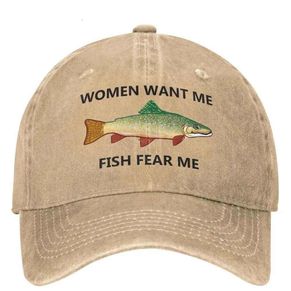 Women Want Casual Spring Fish Fear Me Trucker Hat Wholesale Hunting Camping Cap Fashion Baseball Caps Z260313