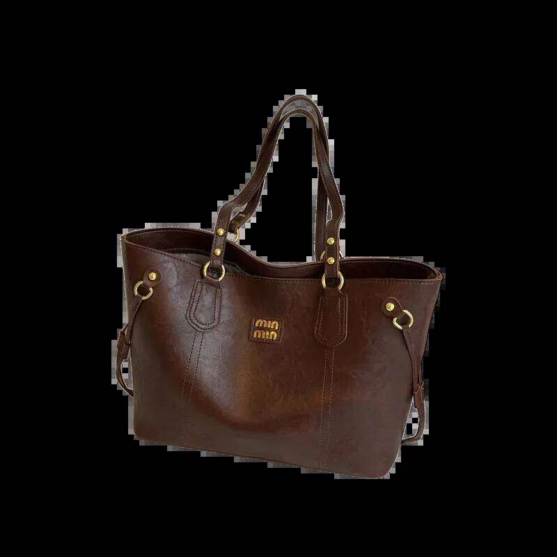 High Quality Light Luxury Simple Designer Retro Large Capacity Underarm Tote Bag Fashion Trend One Shoulder High Value Handbag XIU LAI SI