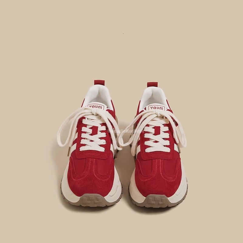 Designer Shoes Thick Soled Forrest Gump Shoes for Women Spring and Autumn New Korean Retro Versatile Dad Shoes Training Sneakers Trendy Shoes