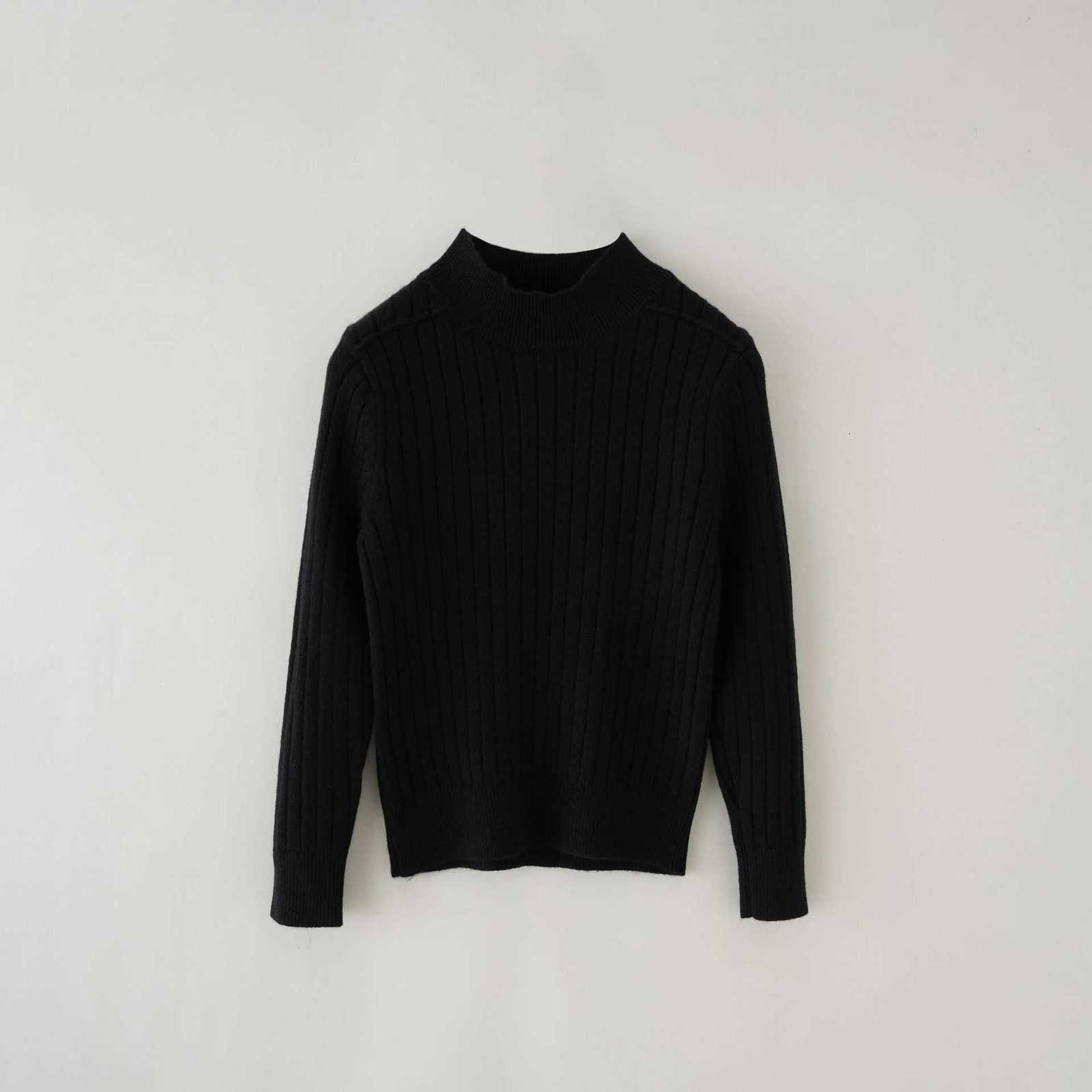 Pullover Children's Clothing Boys' Sweater Autumn Winter New Children's Half Turtleneck Sweater Korean Style Inner Wear Solid Color Pul
