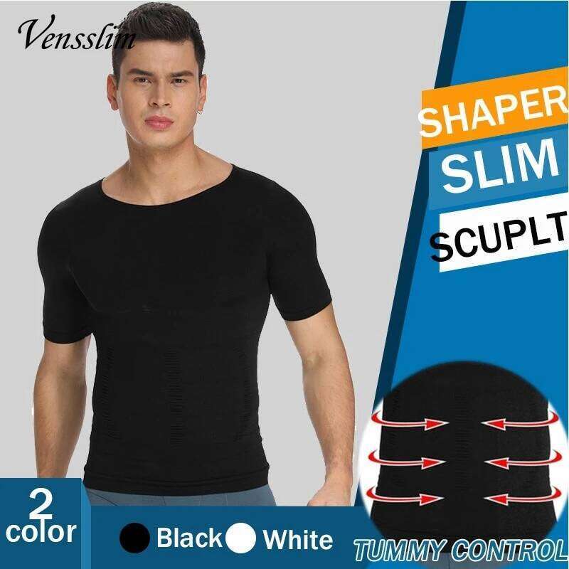 Vensslim Men Slimming Body Shaper Belly Control Shapewear Man Shapers Underwear Waist Top Corrective Posture Vest Corset 26Y0313