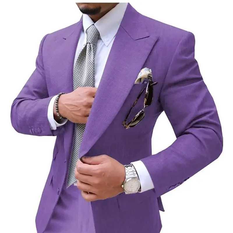 2 Pieces Mens Suits Mens Suit Causal Slim Fit Prom Noble Champagne Grey Blazer Formal Business For Wedding Groom Tuxedos M260313