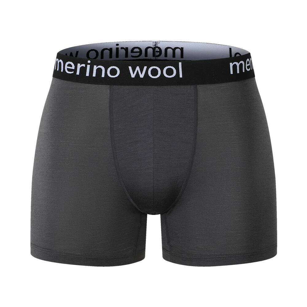 100% Briefs Mens Merino Wool Underwear Boxer Shorts Everyday Soft Breathable Anti-Odor Sports Fitness Boxers