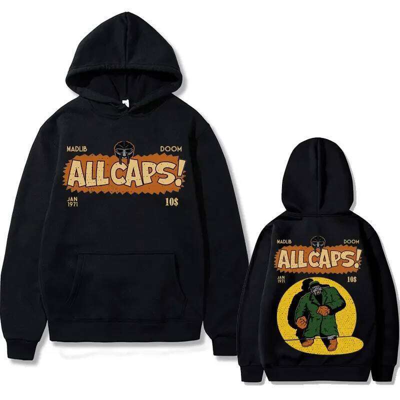 Madlib Print Hoodies Pullover Singer Madvillain Mf Doom Amazing Hoodie Men Women Hip Hop Sweatshirt Men's Streetwear Z260315