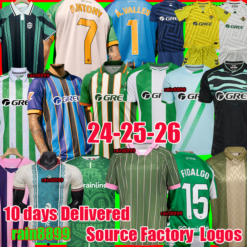 real betis ISCO ANTONY Soccer Jerseys 2025 Camiseta de Futbol 25 26 Men Kids equipacion betis football shirts camiseta Betis VITOR ROQUE HERNANDEZ gk