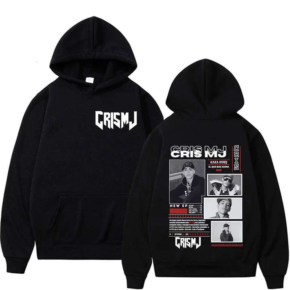 Rapper CRIS MJ Album Tour 2025 Graphic Hoodies Women Men Clothing Harajuku Retro Hoodie Long Sleeve Oversized Comfort Sweatshirt Z260314