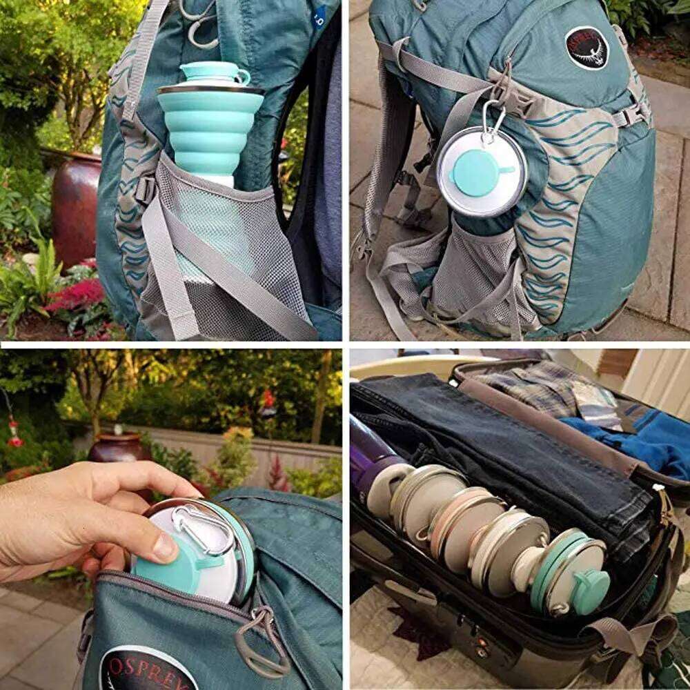 500ML Silicone Bottle Cup Foldable Leak Proof Portable Sports Water Bottles For Outdoor Travel Gym Hiking Reuseable Z260313