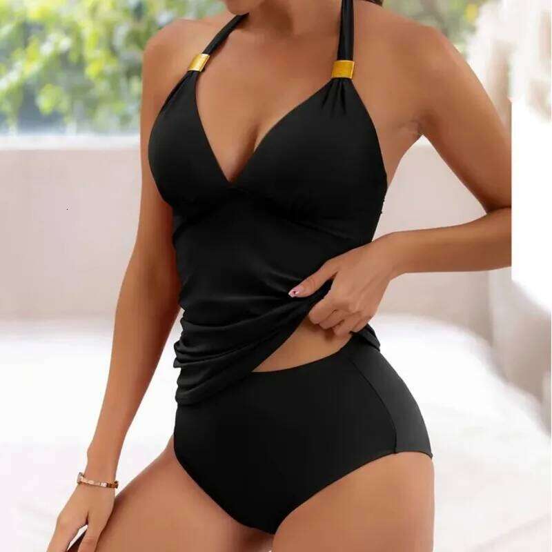 Summer Swimsuits 2026 Tankini Sets Female Swimwear Push Up For Beach Wear Two-Piece Bathing Pool Women's Swimming Suits 26H0313