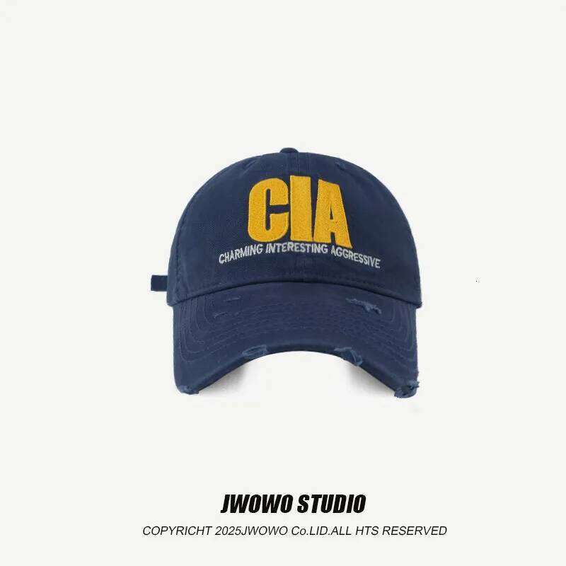 CIA Letter Embroidery Cap Men Women Spring Summer Cotton Unisex Baseball Snapback Hat Hip Hop Trucker Sun Shade Caps Z260313