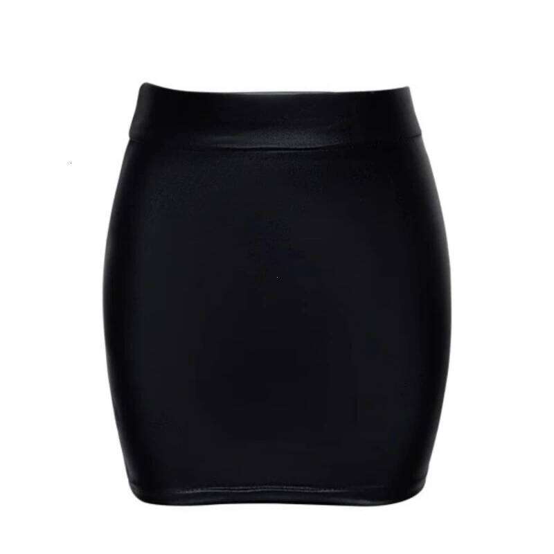 Leather Matte Slim Mini Sexy Fashion PU Hot Short High Waist Skirt Korean Nightclub Streetwear Wholesale Clothes Z260314