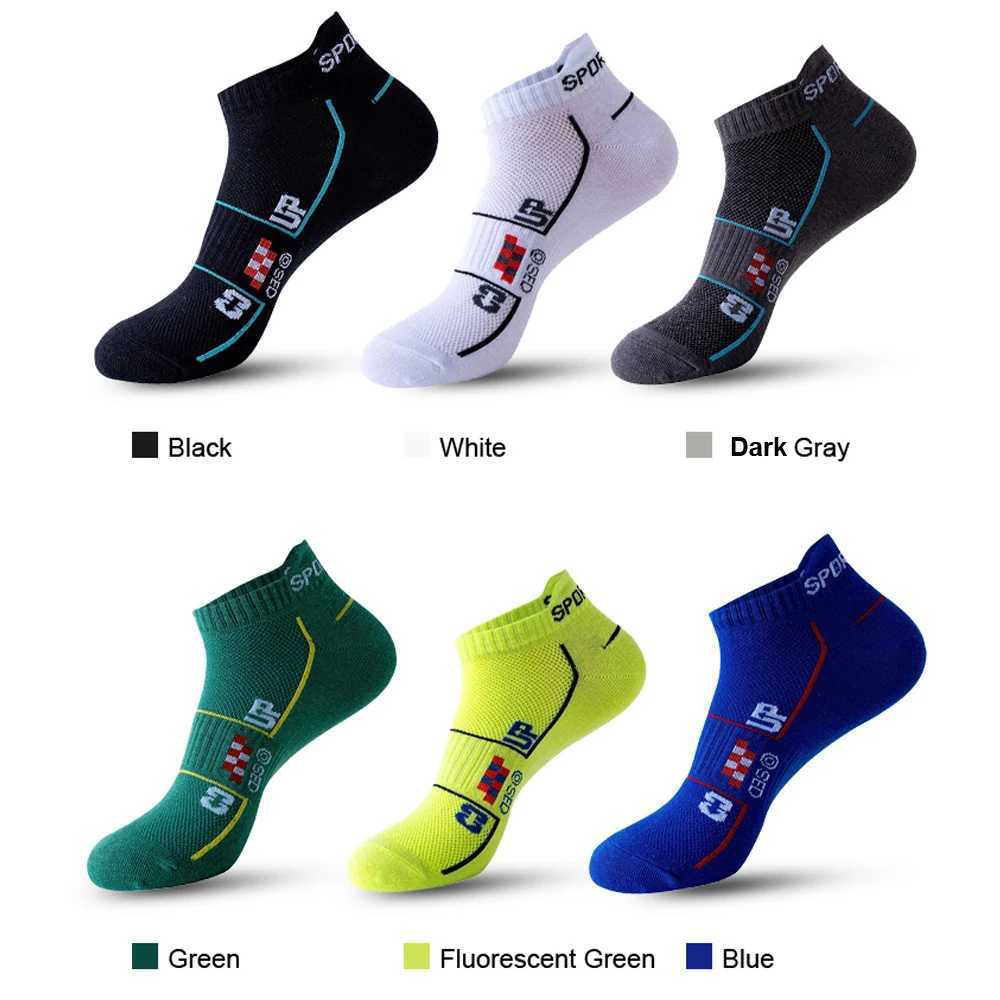 6 Pairs Socks Men Cotton Sport Casual Ankle Short Socks Breathable Mesh Spring Summer Ankle Sports Sockke Gift D260313