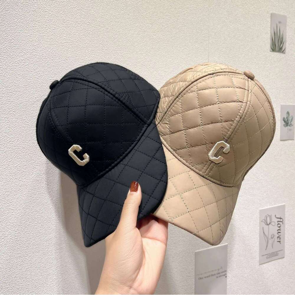 Women Cap Autumn Winter Children Plaid Embroidery Letter Baseball Hat Men Thickened Warm Z260313