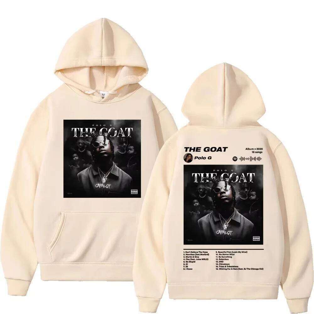 2026 Rapper Polo G Music Album Graphic Hoodies Men's Women's Harajuku Hip Hop Pullovers Fashion Vintage Hooded Sweatshirts Z260314