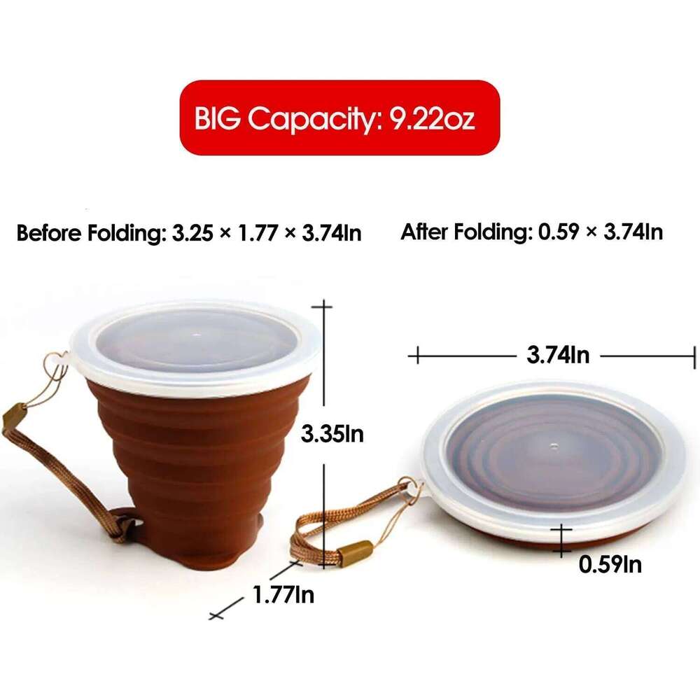 Silicone Foldable Cup Collapsible Telescopic Cute Bottle Outdoor Travel Children Cups Teacups Ware Jug Drink Water Copa Z260313
