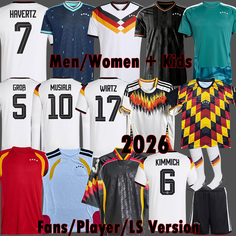 2026 Germany soccer jerseys FULLKRUG GNABRY WERNER MUSIALA 125 Years Anniversary shirts Men kids 125TH kit Fans Player third Germany World Cup 2026 football shirt