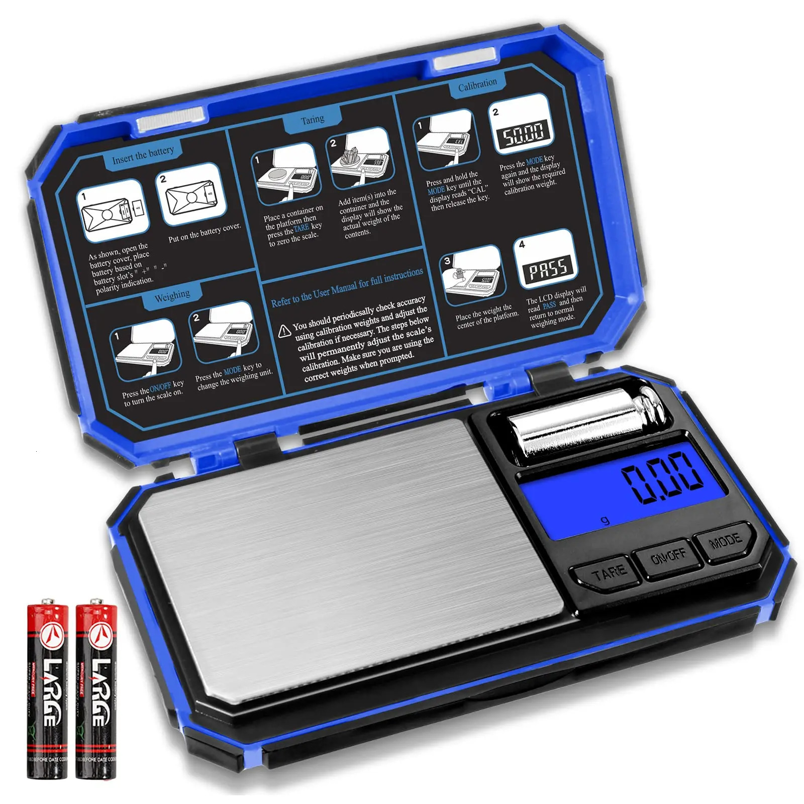 Bilancia Tascabile Digitale 200G001G Bilancia Ad Alta Precisione Grammi Per Mon…
