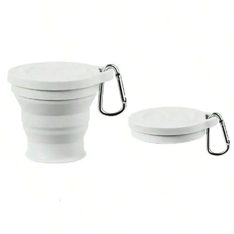 FYBL-Water With Hanging Hole Silicone Folding Outdoors Travel Portable Washing Cup Fashion Z260314