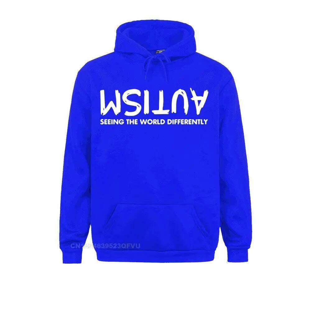 Coupons Harajuku Plain Autism Seeing Differently Men Fitness Anime Pullover Hoodie Autismo Autistic Z260314