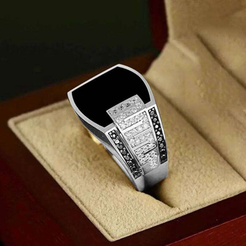 Classic Men's Stainless Steel Ring Fashion Metal Punk Rings for Men Engagement Wedding Autumn and winter Jewelry H260312