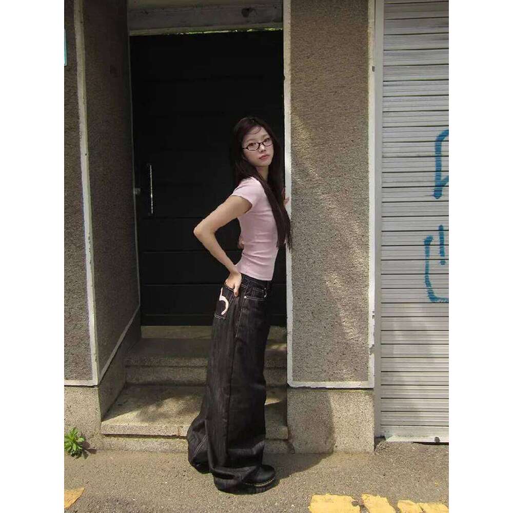 2025 Autumn Winter Women's Denim Y2K Wide Fit Baggy Grunge Harajuku Cowboy New In Pants Korean Mom Jeans Punk Retro Z260313