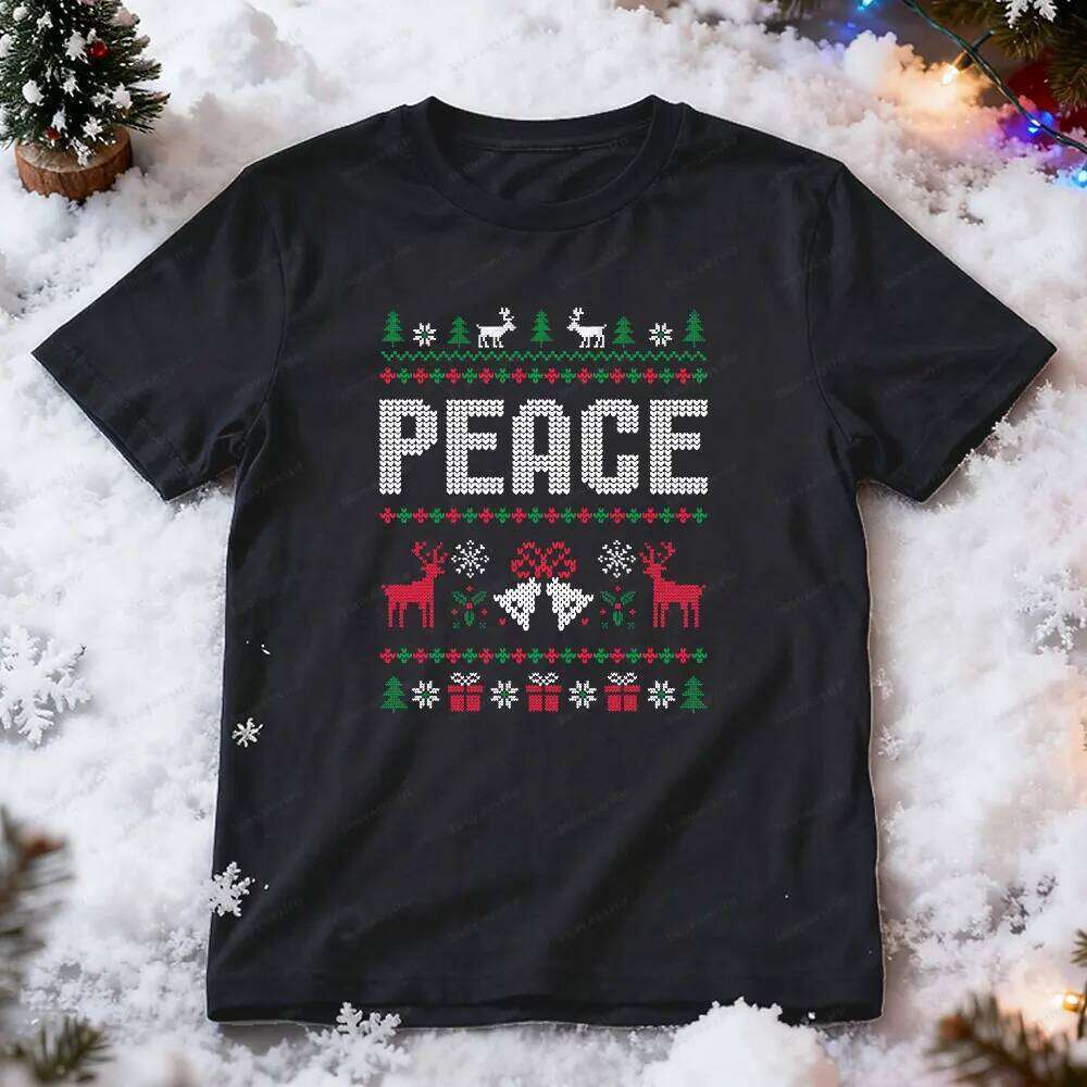 Shirt Come in I Am Peace Women Tshirt Funny Matching Ugly Couples Christmas Tee Z260314