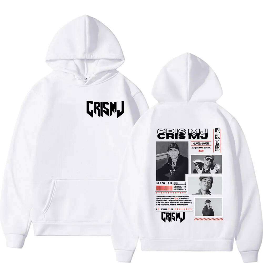 Rapper CRIS MJ Album Tour 2025 Graphic Hoodies Women Men Clothing Harajuku Retro Hoodie Long Sleeve Oversized Comfort Sweatshirt Z260314