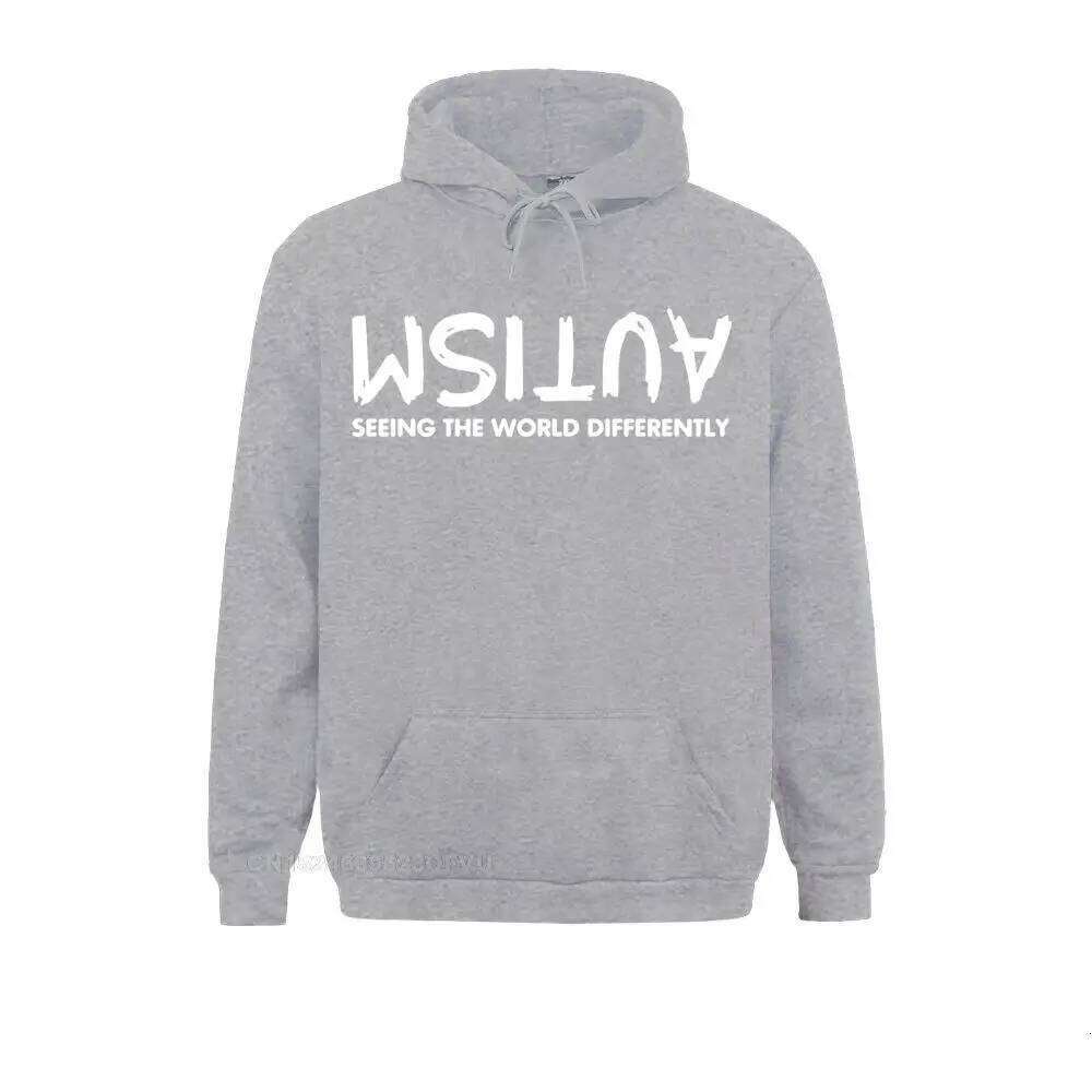 Coupons Harajuku Plain Autism Seeing Differently Men Fitness Anime Pullover Hoodie Autismo Autistic Z260314