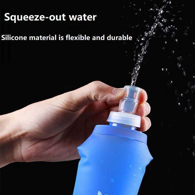 New 500ml Soft Flask Gourde Silicone Water Running Bottle YDSH02 Z260313