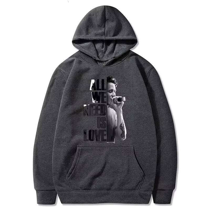 2025 Autumn and Winter Canserbero 100% Pure Cotton Printing Hoodies Men Fashion All We Need Is Love Women Casual Harajuku Y2k Z260314