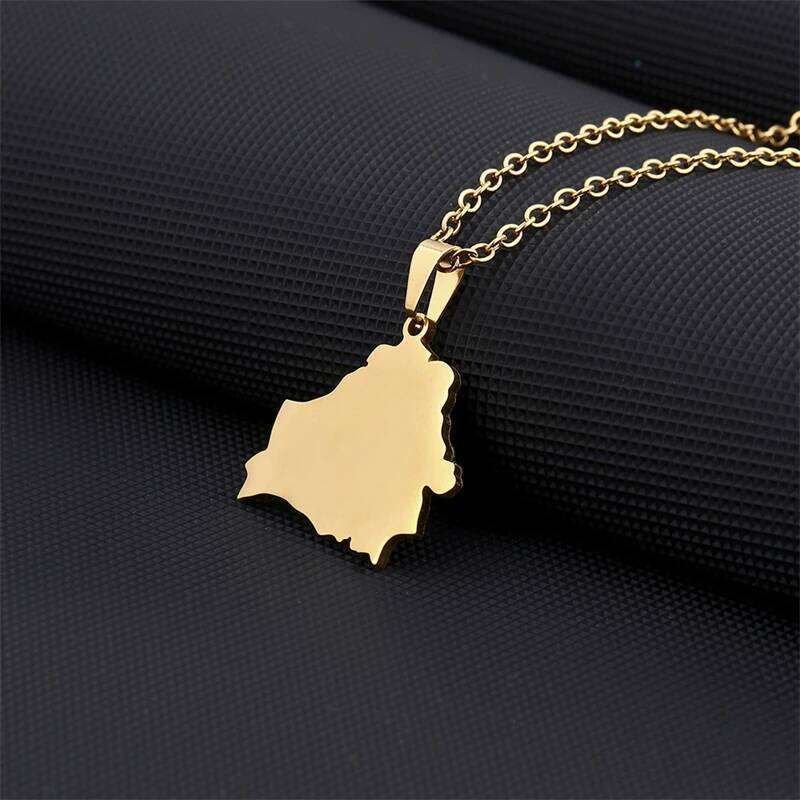 New Belarus Map Stainless Steel Pendant Gold Silver Color Necklaces Belarusian City Outline Solidarity Jewelry For Women Men H260312