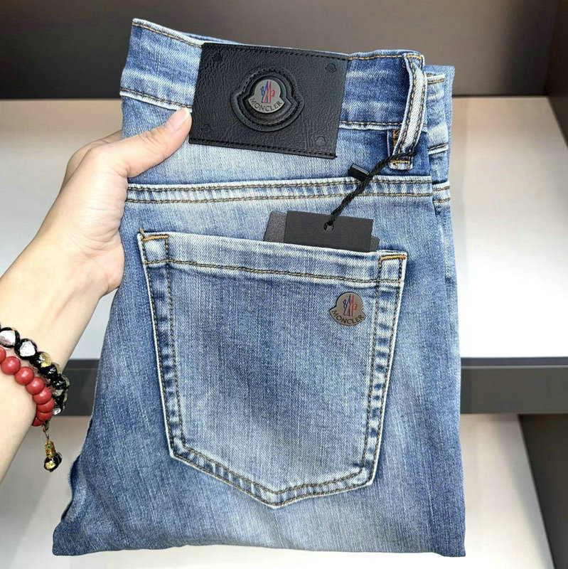 Men's Jeans Spring Summer Thin Men Slim Fit European American High-end Brand Small Straight Pants Q9765-99