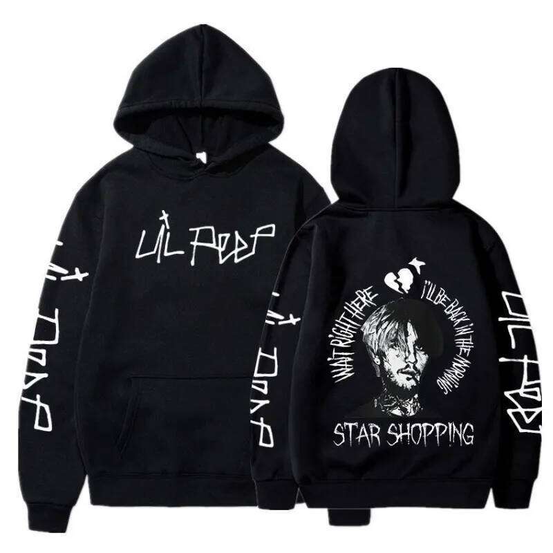 Rapper Lil Peep Cry Men Clothing Hoodies Fashion Letter Printed Graphic Sweatshirts Casual Harajuku Streetwear Z260314