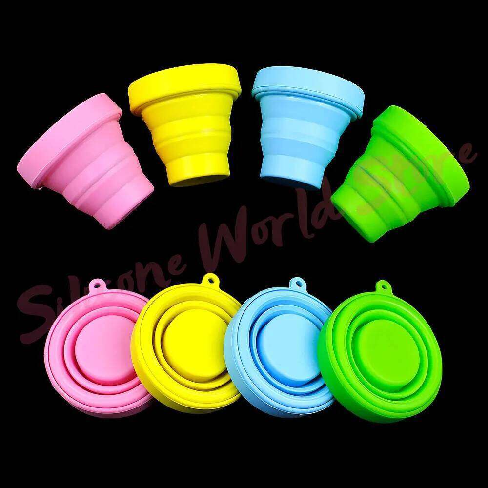 World Portable Silicone Folding Mouthwash Cups Travel Outdoor Anti Drop Telescopic Coffee Handcup Water Cup Z260314