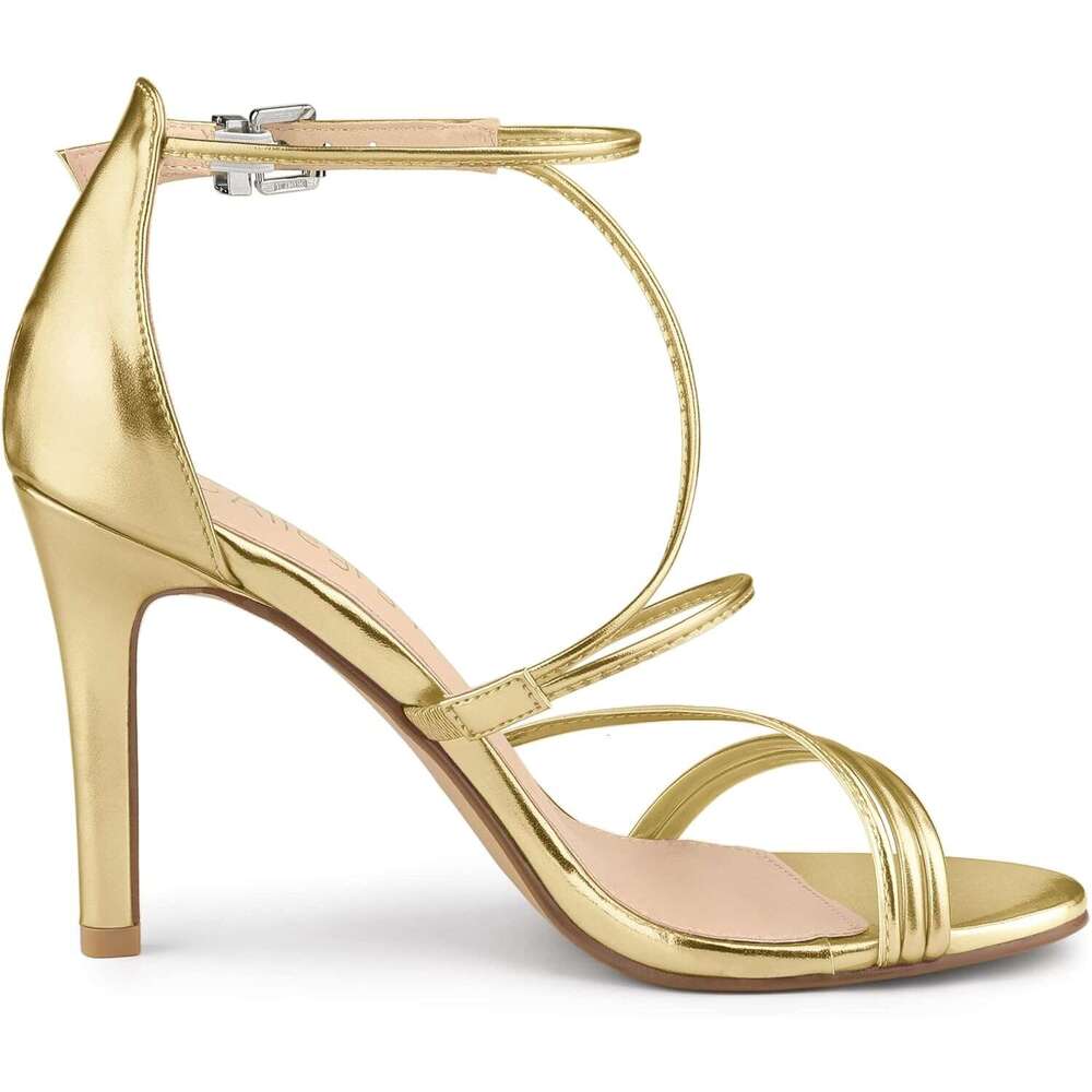 Women S Party Strappy Stiletto High Heels Sandals MOJIDASHU
